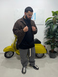 GIACCA BOMBER  MARRONE